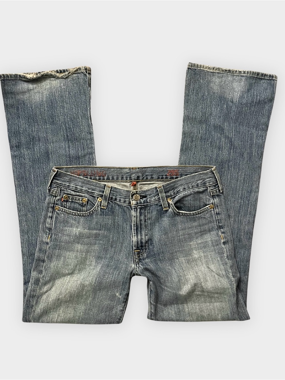 J.Crew Hipslung Low Rise Flare Jeans Vintage Y2K Whiskered Size 29S